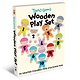 Chronicle Books Taro Gomi's Wooden Play Set: 10 Shaped Figures for Stacking Fun