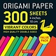 Tuttle Publishing Origami Paper 300 sheets Vibrant Colors 4" (10 cm): Tuttle Origami Paper: Double-Sided Origami Sheets Printed with 12 Different Designs