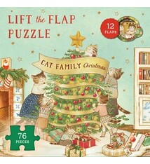 Cat Family Christmas Lift-the-Flap Puzzle: Count down to Christmas: 12 flaps: 76 pieces