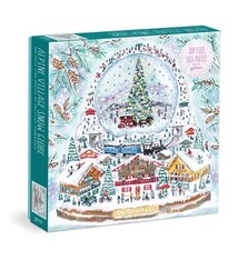 Galison Michael Storrings Alpine Village Snowglobe 500 Piece Foil Puzzle