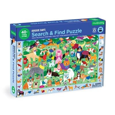 Mudpuppy Doggie Days 64 Pc Search & Find Puzzle