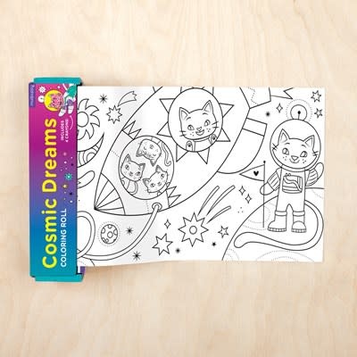Mudpuppy Cosmic Dreams Mini Coloring Roll