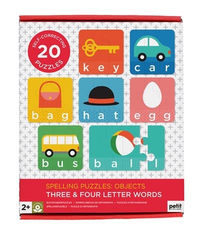 Spelling Puzzles: Objects: Three & Four Letter Words