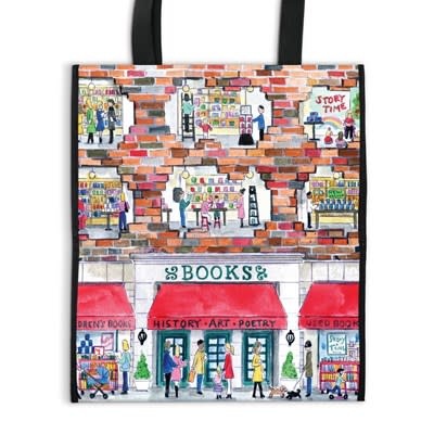 Galison Michael Storrings A Day at the Bookstore Reusable Shopping Bag