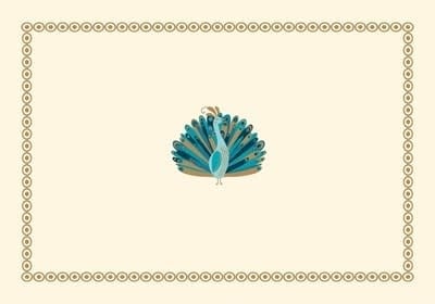 Peacock Note Cards (Set of 14)