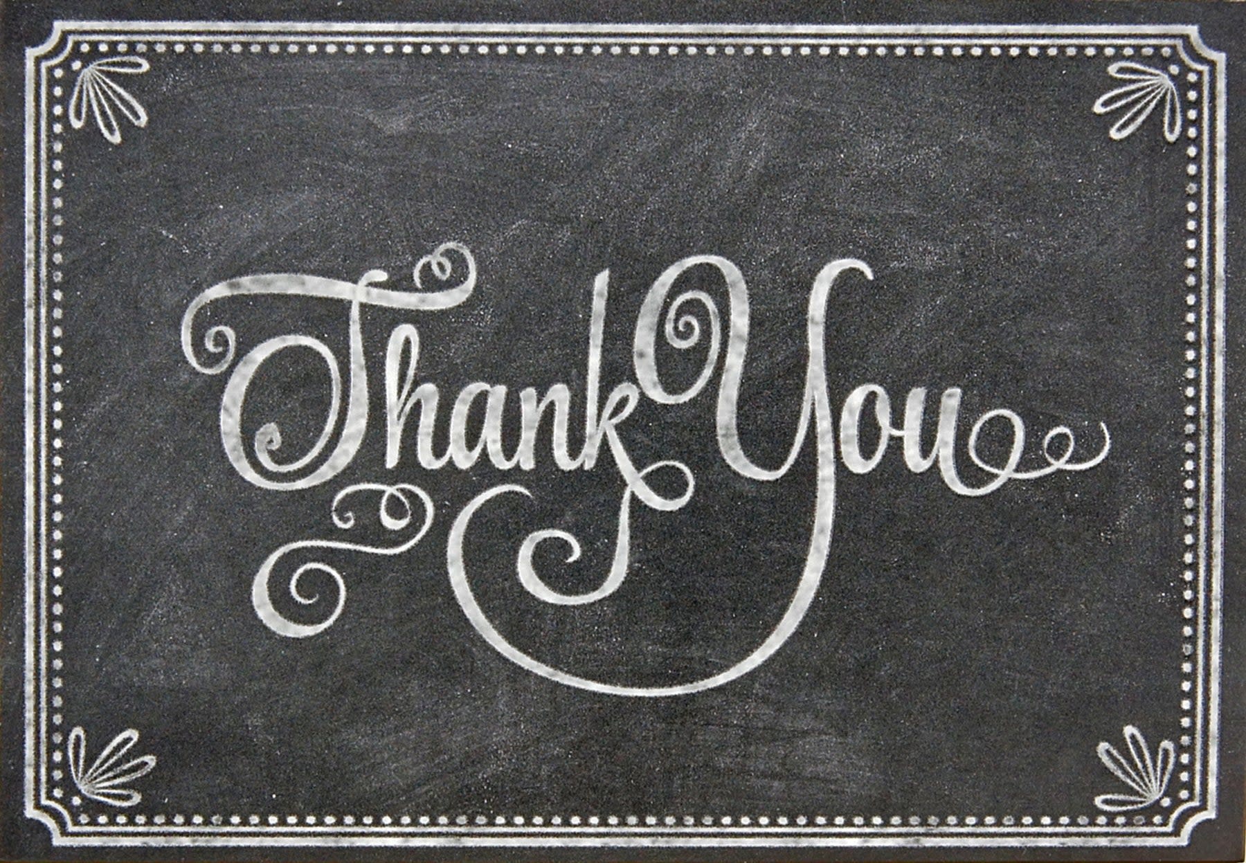 Chalkboard Thank You Notes (Set of 14)