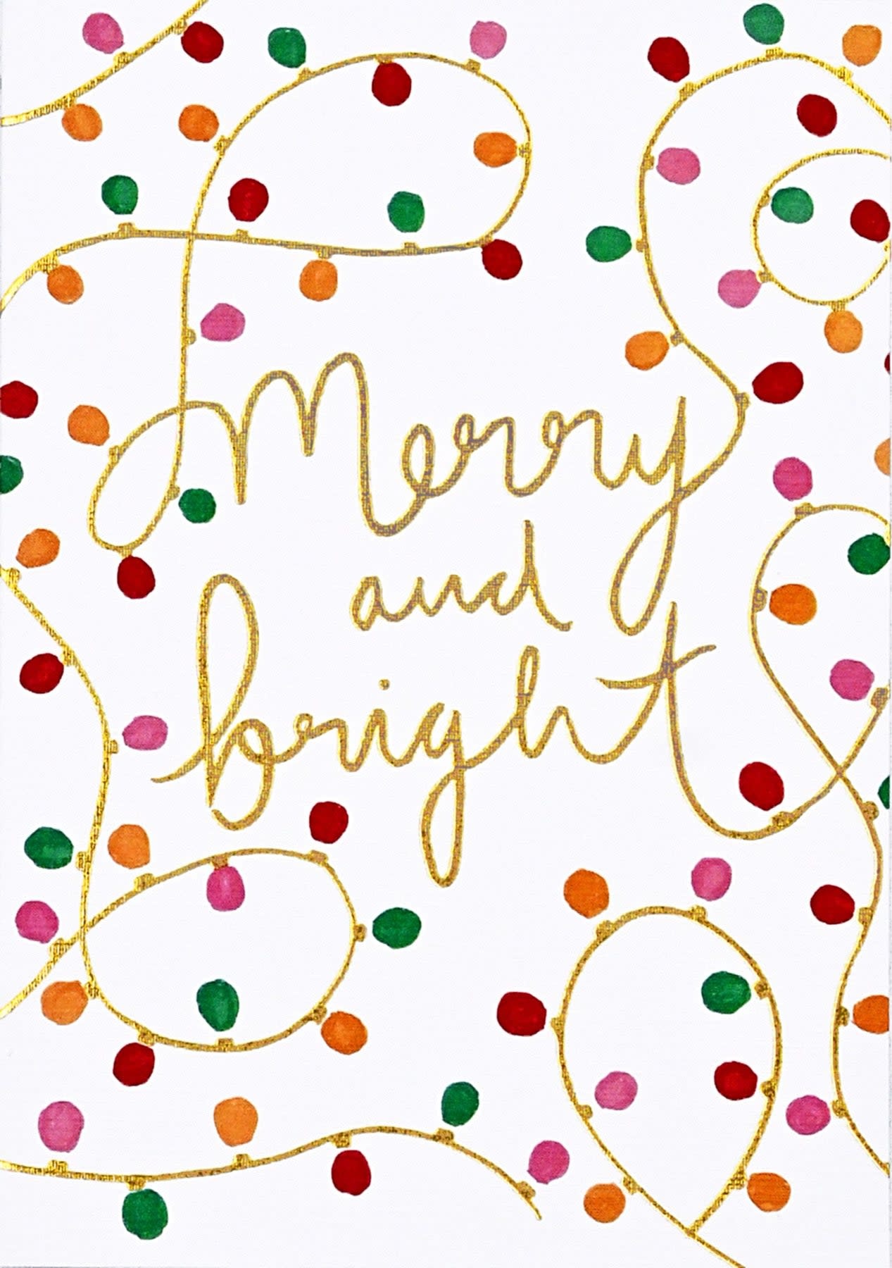 Merry and Bright Small Holiday Cards (Set of 20)