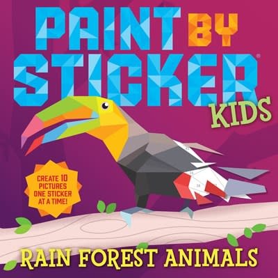 Workman Publishing Company Paint by Sticker Kids: Rainforest Animals