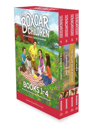 Random House Books for Young Readers The Boxcar Children Mysteries Boxed Set 1-4: The Boxcar Children; Surprise Island; The Yellow House; Mystery Ranch