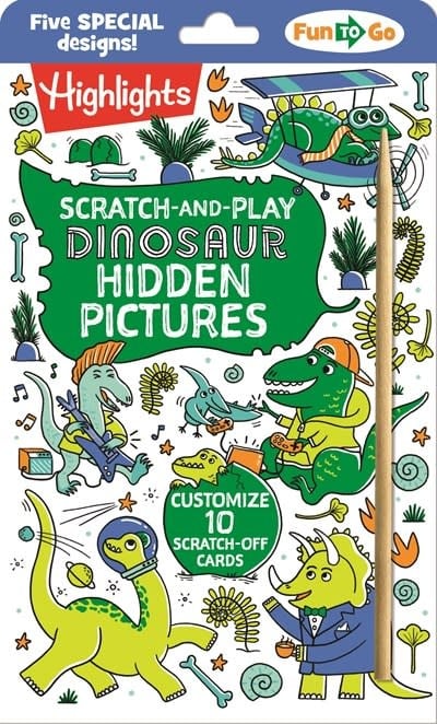 Highlights Press Scratch-and-Play Dinosaur Hidden Pictures