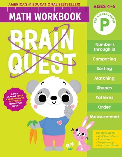 Workman Publishing Company Brain Quest Math Workbook: Pre-Kindergarten