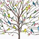 Tree of Budgies Note Cards (Set of 14)