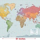 World Laminated Wall Map