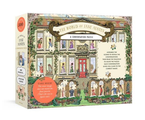 Clarkson Potter The World of Jane Austen: A Conversation Puzzle: 500-Piece Puzzle: Jigsaw Puzzle for Adults