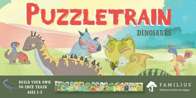 Familius PuzzleTrain: Dinosaurs 26-Piece Puzzle