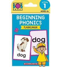 Scholastic Inc. Bob Books - Beginning Phonics Flashcards | Phonics, Ages 4 and up, Kindergarten (Stage 1: Starting to Read)