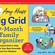Sourcebooks 2025 Amy Knapp's Big Grid Family Organizer Wall Calendar: August 2024 - December 2025
