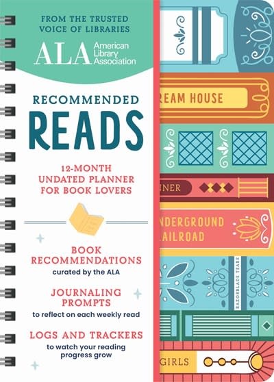 Sourcebooks American Library Association Recommended Reads and Undated Planner: A 12-Month Book Log and Undated Planner with Weekly Reads, Book Trackers, and More!