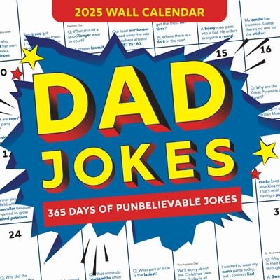 Sourcebooks 2025 Dad Jokes Wall Calendar: 365 Days of Punbelievable Jokes