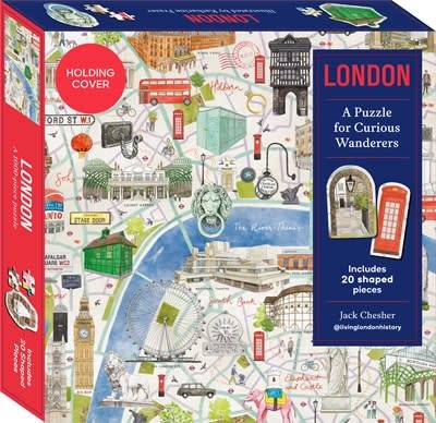 London: A Puzzle for Curious Wanderers: 1000-piece puzzle with 20 shaped pieces, from Sunday Times bestselling author Jack Chesher @livinglondonhistory