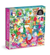 Mudpuppy Caturday Afternoon 500 Piece Family Puzzle