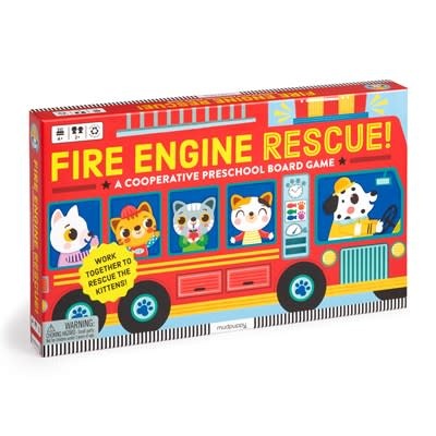 Mudpuppy Fire Engine Rescue! Cooperative Board Game