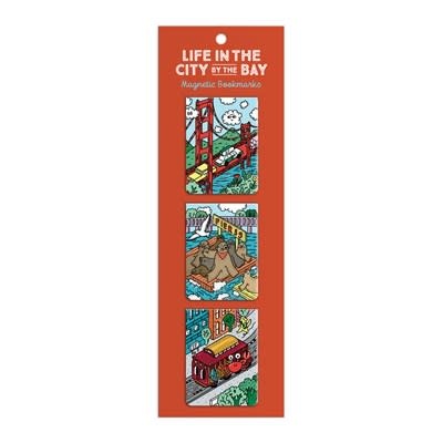 Galison Life In The City By The Bay Magnetic Bookmarks