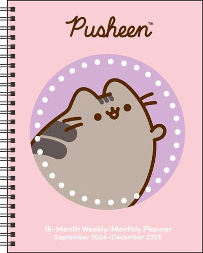 Andrews McMeel Publishing Pusheen 16-Month 2024-2025 Weekly/Monthly Planner Calendar