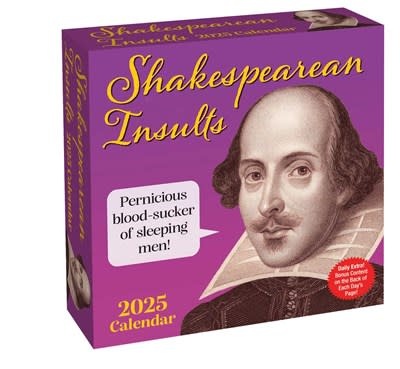 Andrews McMeel Publishing Shakespearean Insults 2025 Day-to-Day Calendar