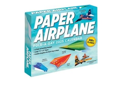 Andrews McMeel Publishing Paper Airplane 2025 Fold-A-Day Calendar