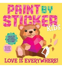 Workman Publishing Company Paint by Sticker Kids: Love Is Everywhere!: Create 10 Pictures One Sticker at a Time! Includes Glitter Stickers