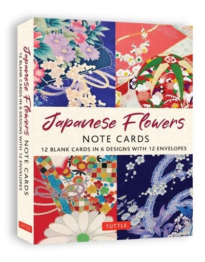 Tuttle Publishing Japanese Flowers, 12 Note Cards: 12 Blank Cards in 6 Lovely Designs (2 each) with 12 Patterned Envelopes