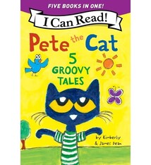 HarperCollins Pete the Cat: 5 Groovy Tales: 5 Level One I Can Reads in One! Pete the Cat Goes Camping, Pete the Cat and the Cool Caterpillar, Pete the Cat: Rocking Field Day, Pete the Cat's Not So Groovy Day, Pete the Cat Saves Up