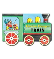 Houghton Mifflin Harcourt Curious George's Train-Shaped Book