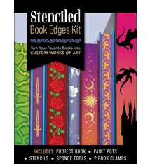 Chartwell Books Stenciled Book Edges Kit: Turn Your Favorite Books into Custom Works of Art