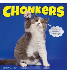 Workman Publishing Company Chonkers Wall Calendar 2025: A Year of Cats Large and In Charge
