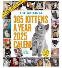 Workman Publishing Company 365 Kittens-A-Year Picture-A-Day® Wall Calendar 2025: Absolutely Spilling Over With Kittens