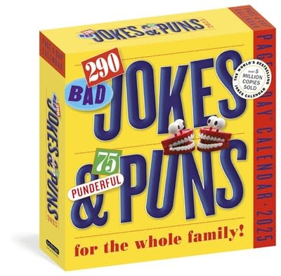 Workman Publishing Company 290 Bad Jokes & 75 Punderful Puns Page-A-Day® Calendar 2025: For the Whole Family!