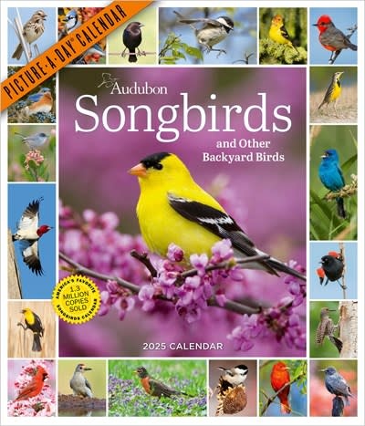 Workman Publishing Company Audubon Songbirds and Other Backyard Birds Picture-A-Day® Wall Calendar 2025: A Beautiful Bird Filled Way to Keep Track of 2025
