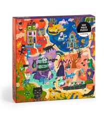 Mudpuppy Welcome to Spooky Town 500 Piece Family Puzzle