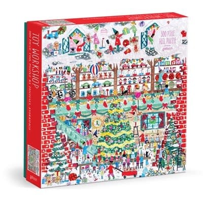 Galison Michael Storrings Toy Workshop 500 Piece Foil Puzzle