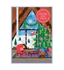 Galison Joy Laforme Cozy Cabin Greeting Card Puzzle
