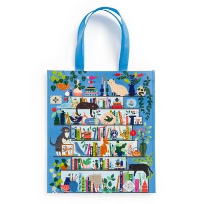 Galison Purrfect Nook Reusable Shopping Bag