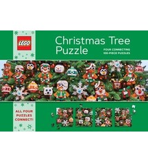 Chronicle Books LEGO Christmas Tree Puzzle: Four Connecting 100-Piece Puzzles