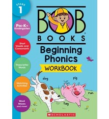 Scholastic Inc. Bob Books - Beginning Phonics Workbook | Phonics, Writing Practice, Ages 4 and up, Kindergarten, First Grade (Stage 1: Starting to Read)