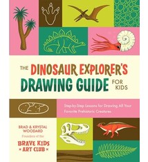 Rocky Nook The Dinosaur Explorer's Drawing Guide For Kids: Step-by-Step Lessons for Drawing All Your Favorite Prehistoric Creatures