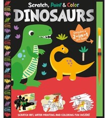 Scratch, Paint & Color Dinosaurs