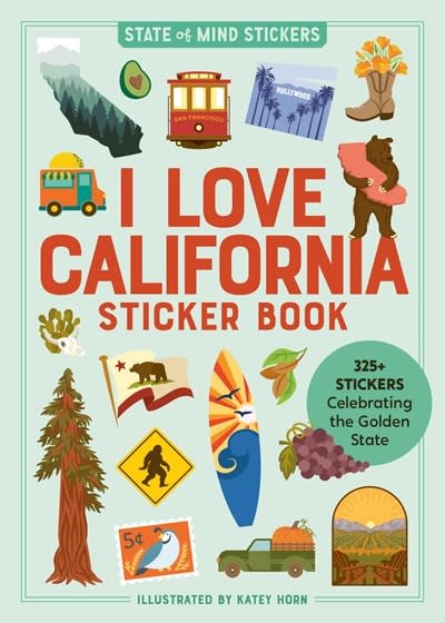Workman Publishing Company I Love California Sticker Book: 325+ Stickers Celebrating the Golden State