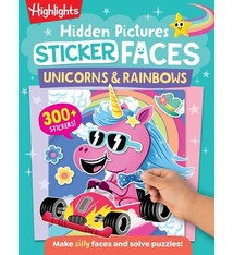 Highlights Press Hidden Pictures Sticker Faces: Unicorns & Rainbows