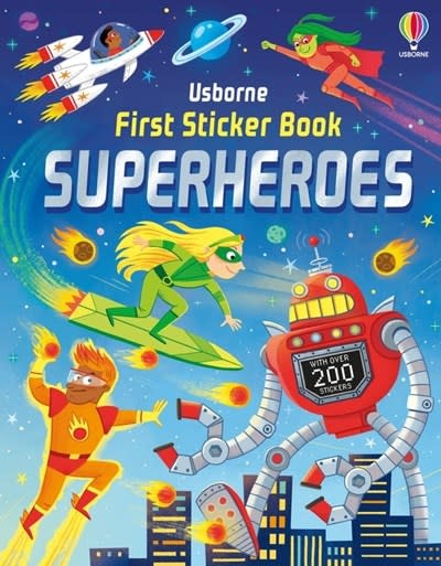 Usborne First Sticker Book Superheroes